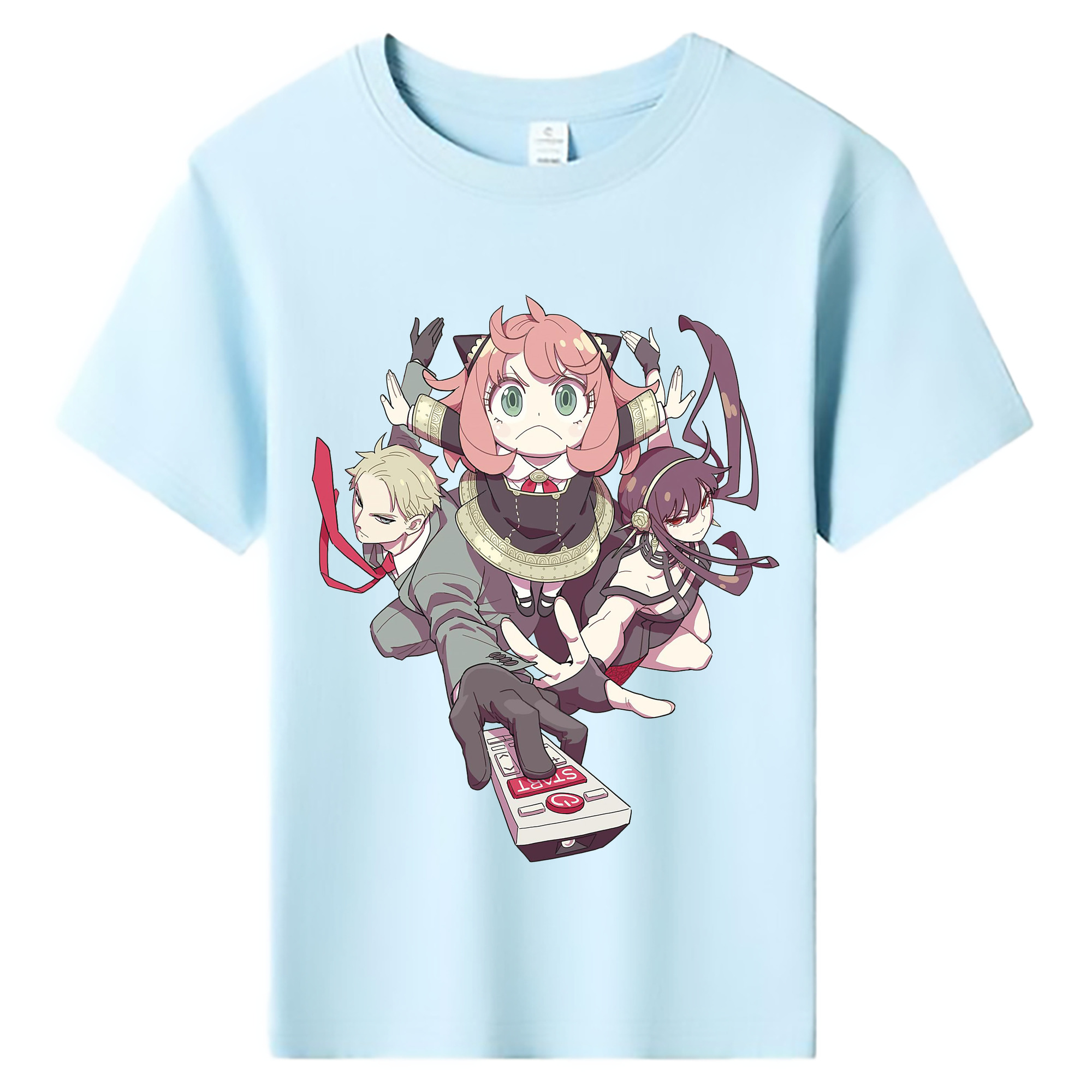 （画像用） SPY×FAMILY间谍家家酒 綿100％キッズTシャツ（フロントプリント）